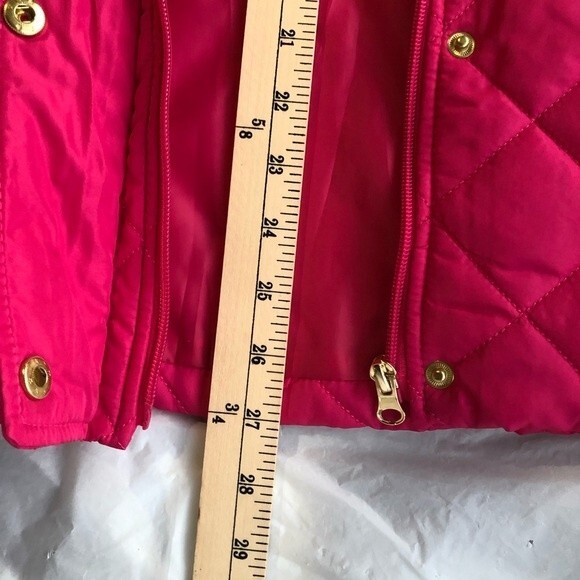 NWT Kim Rogers Women’s Vest Puffy Quilted Jacket Pink Size S - Picture 11 of 14